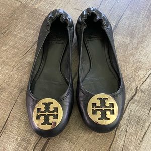 Tory Burch Minnie black flats